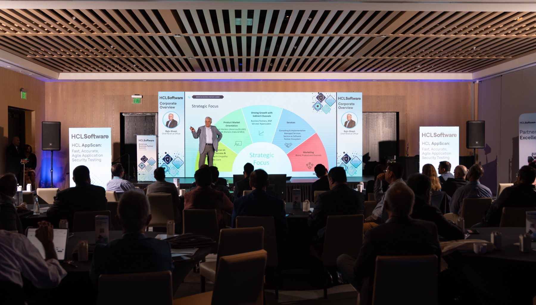 HCL Software conference presentation and audience